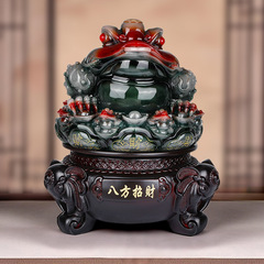 幸運の金ヒキガエルの装飾品大型三本足ヒキガエルオープニングギフト金蝉ショップオフィスレジデコレーション