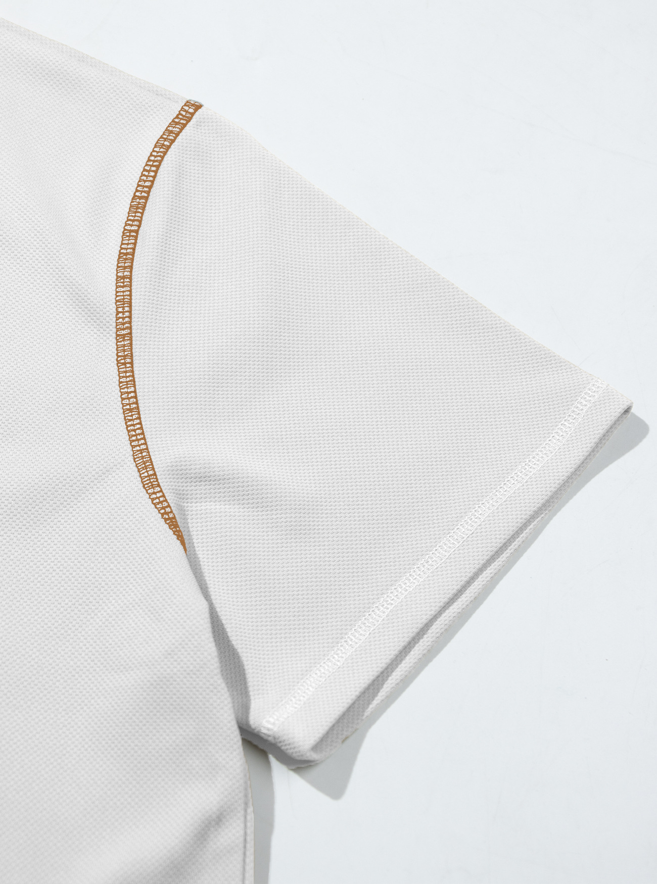 Herr polo retro kortärmad med ananasmönster och färgblock_voghion.com