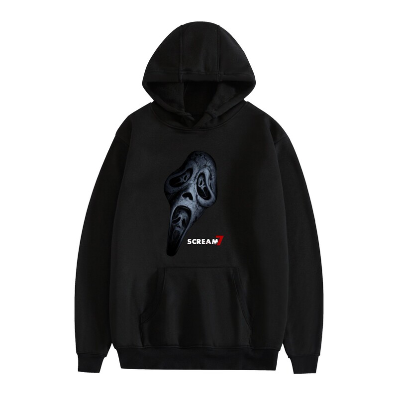 New Foreign Trade Style Unisex Sweatshirt Scream Ghostface Scream Loose Fit Couple's Fleece-Lined Hooded Style New Foreign Trade Style Unisex Sweatshirt Scream Ghostface Scream Loose Fit Couple's Fleece-Lined Hooded Style