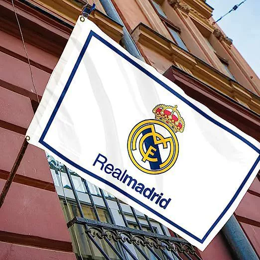 Флаг футбольного клуба Реал Мадрид Real Madrid 100D флаг 3X5 для внутренней и внешней decor