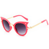 Children's fashionable sunglasses, European style, cat's eye