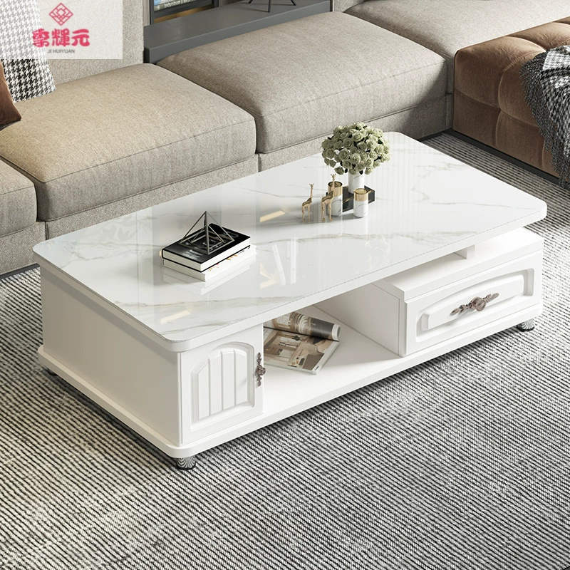 Журнальный столик для маленькой квартиры, простой современный журнальный столик, комбинированный набор ТВ-шкафов, чайный столик, стеклянный журнальный столик, свет, роскошная гостиная, дом