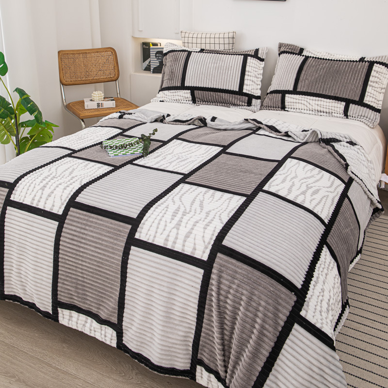 실버 그레이 체크 무늬