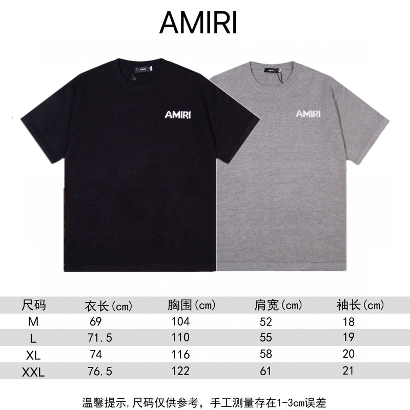 2025 spring and autumn new AMI jacquard large letter pattern crew neck sweater for men and women with a batch of hair