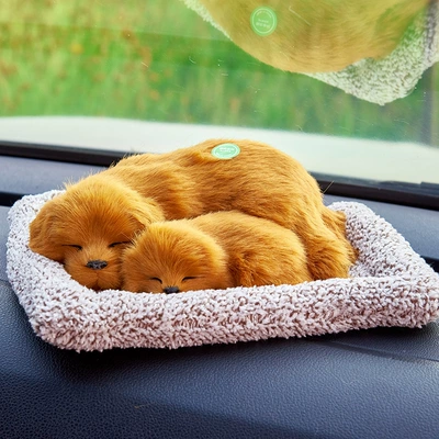 Car ornaments: Pads, Simulated Animal Models, Interior - call-golden-hair-parent-child