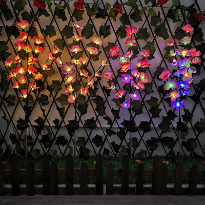 new pattern solar energy Moth orchid Branch lamp outdoors courtyard decorate LED Lawn Ground insertion simulation Festive lantern