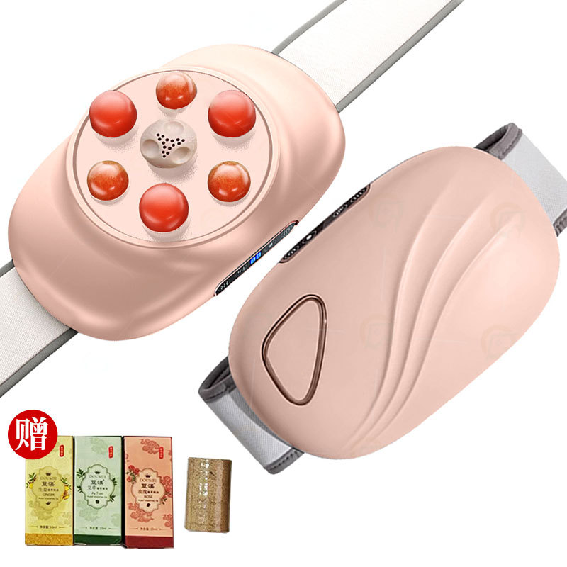 Cross-border Amazon best selling stone waist massage instrument waist massage instrument moxibustion hot compress abdominal massager kneading belly