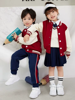幼儿园园服英伦风班服春秋装三件套棒球服运动套装小学生校服秋冬
