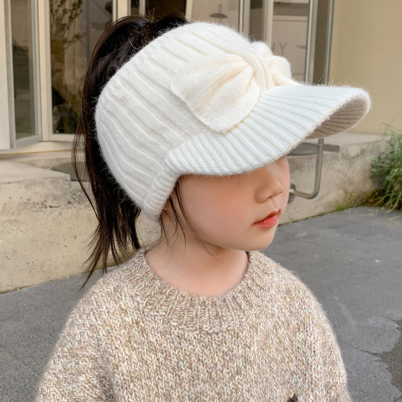 Children Unisex Streetwear Solid Color Wool Cap display picture 7