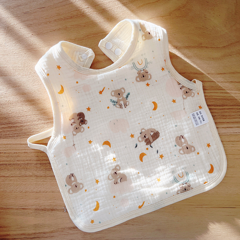 Babecera de algodón para bebés y bebés, toalla de saliva impermeable, toalla de almohadilla de leche anti-vomitación, bolsillo de comida, otoño y invierno