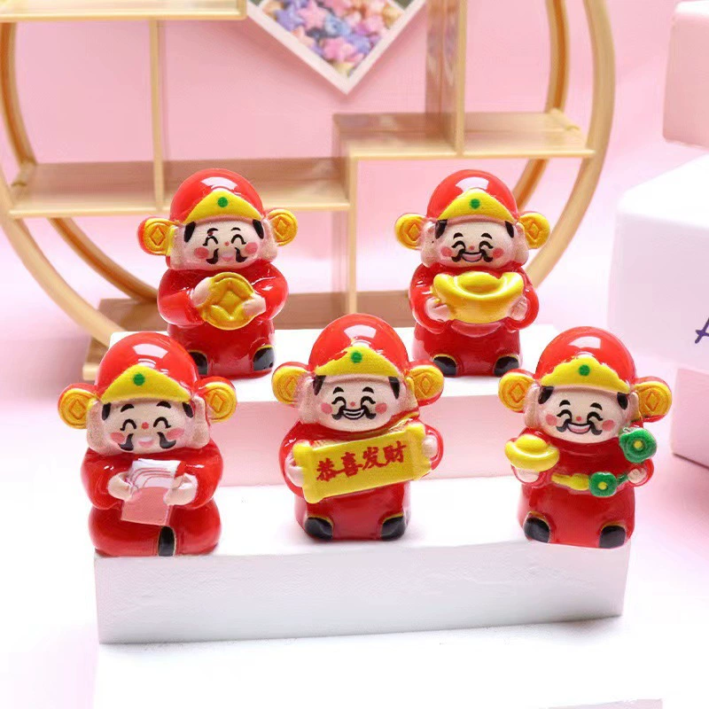 Новый трехмерный Бог Богатства Маленькие украшения DIY креативные брелки подвески Настольный офис украшения автомобиля