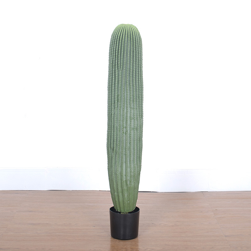 Planta tropical para paisajismo, columna de cactus de poliuretano, planta artificial grande en maceta, cactus de desierto, vara de medición decorativa. image 14