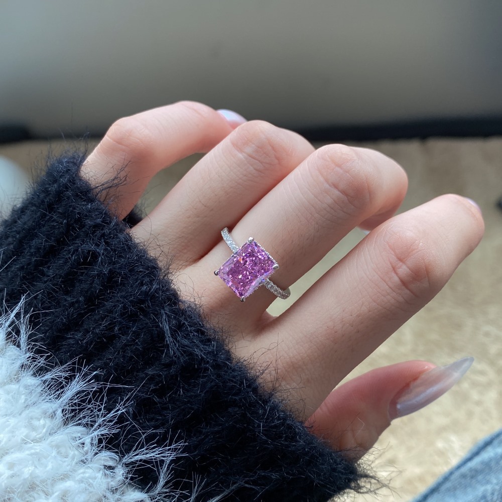 10g Weight Zircon Inlay Material Rings Classification 6, 9 Ring Size 1 Piece Quantity Holiday, Daily Occasion 925 Sterling Silver Material Geometric Pattern Women's Gender Plating Design Elegant, Luxurious, Simple Style Style 925 Sterling Silver Zircon Geometric Rings 27
