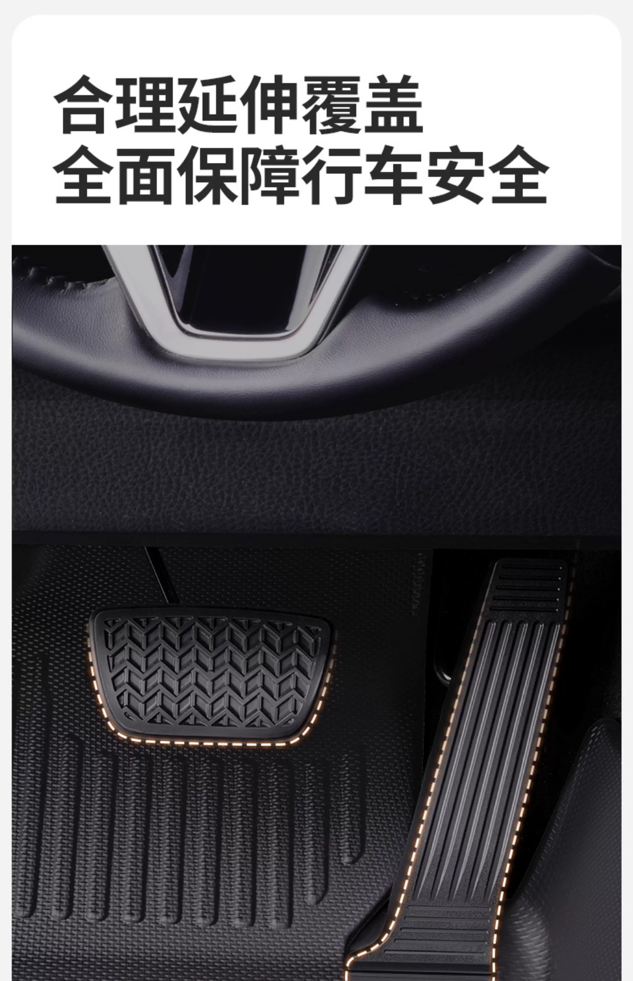 Suitable for All Models of Cars, Non-Slip, Eco-Friendly, Custom-Made, One-Piece, Fully Enclosed Tpe Car Floor Mats with Threshold Protection