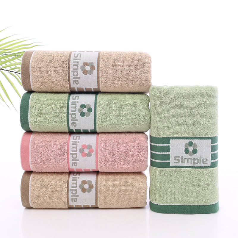 40*90 lengthened bath towel wholesale thick cotton sports towel sweat-absorbent soft household bath towel wholesale