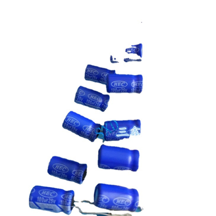 25v100uf 100uf 25v全新原装进口电源 铝电解电容 6*12 体积多样