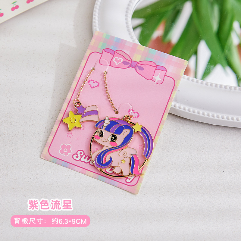 Cariño bebé marcadores de metales exquisitos marcadores de texto creativos lindos colgantes de páginas creativos estudiantes de lectura carpeta de páginas