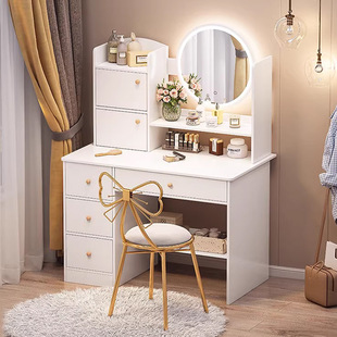 Dressing Table Bedroom Simple Modern Small Makeup Cabinet Integrated Small Apartment 2025 New Makeup Table Makeup Table