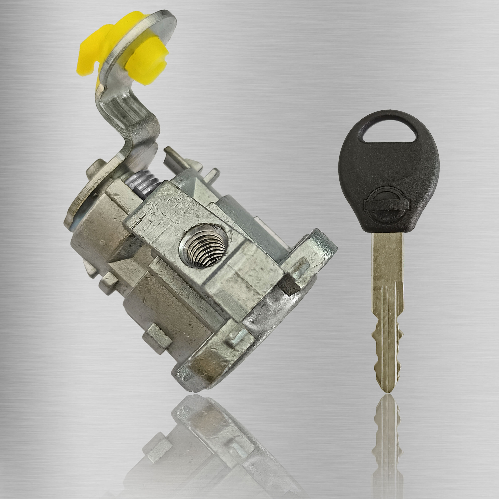 Cilindro de cerradura de puerta izquierda adecuado para Nissan Teana antigua, cilindro de cerradura de puerta izquierda de repuesto para modificación de coche Teana antigua, piezas de automóvil