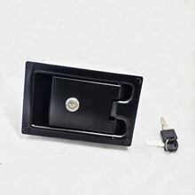 機箱機櫃平面鎖防音箱設備門鎖黑色配電櫃門鎖發動機組櫃子鎖