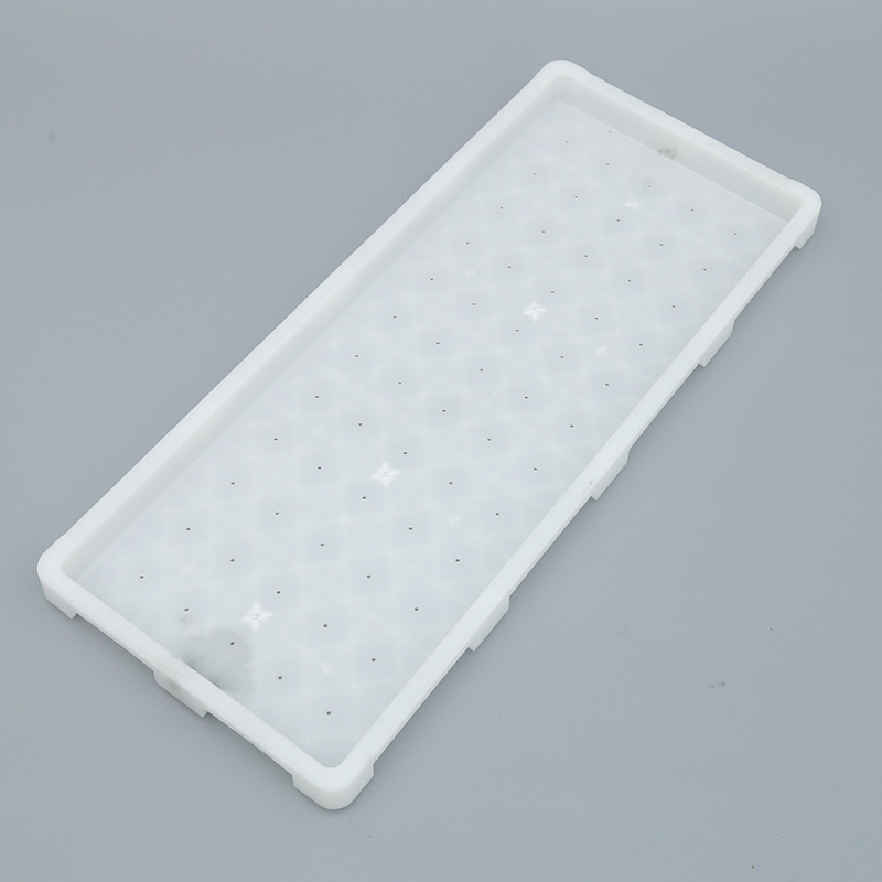 9 pulgadas/7 pulgadas placa de escritorio disco duro de plástico arroz bandeja de plántulas máquina enchufe de la bandeja de plántulas placa de fondo plano
