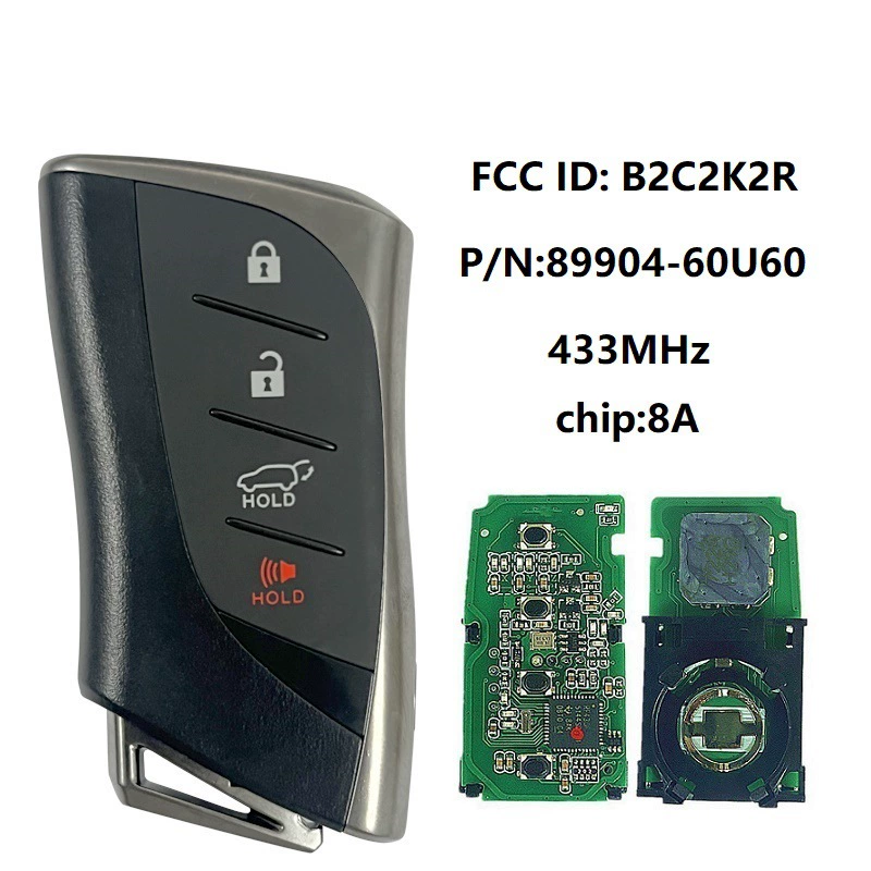 Уместимая 2020+ Rex460 умная карта 89904-60U60 433МГц, B2C2K2R 8A