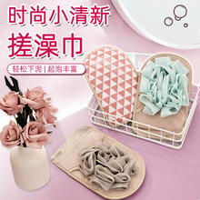 浴花搓澡巾神器细砂双面沐浴球女士浴室洗澡搓背批发去角质清洁