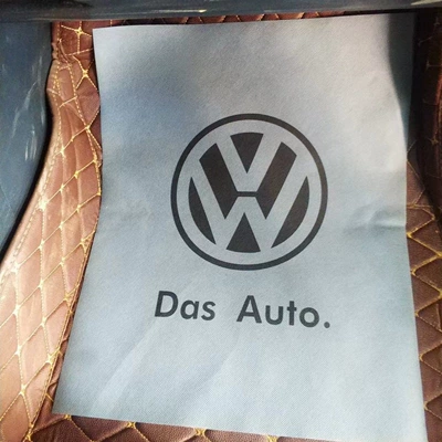 Disposable non-woven car floor mats, Ayaqaltılar (Kovriklər) - 50-sheets-5342-gray-volkswagen-logo