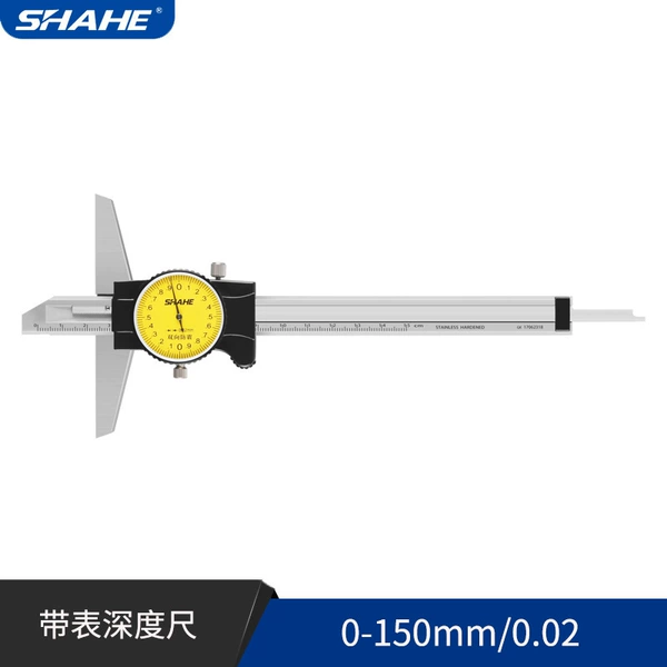Depth ruler with gauge 0-150/0.02