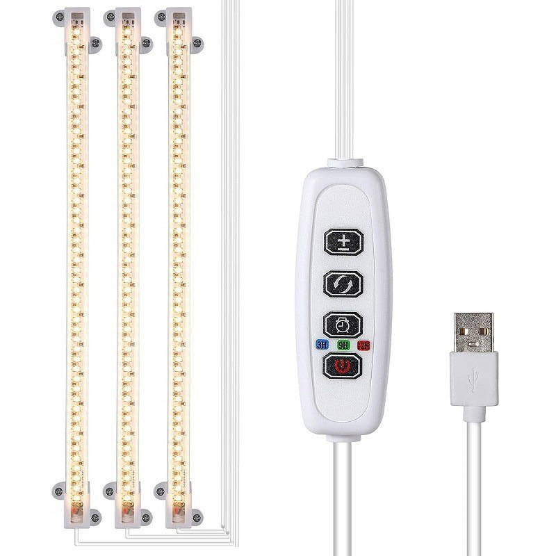 LED planta de crecimiento lámpara de luz de suministro de luz USB temporización inteligente atenuación solar de espectro completo estante de flores fábrica de lámparas de plantas