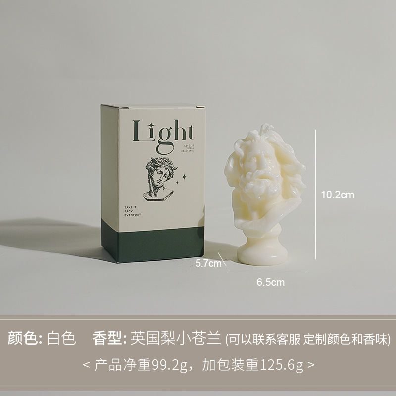 David modelado personajes perfumes decoración adornos hechos a mano atmósfera sensación vela vela vela de banano transfronteriza vela personalizada