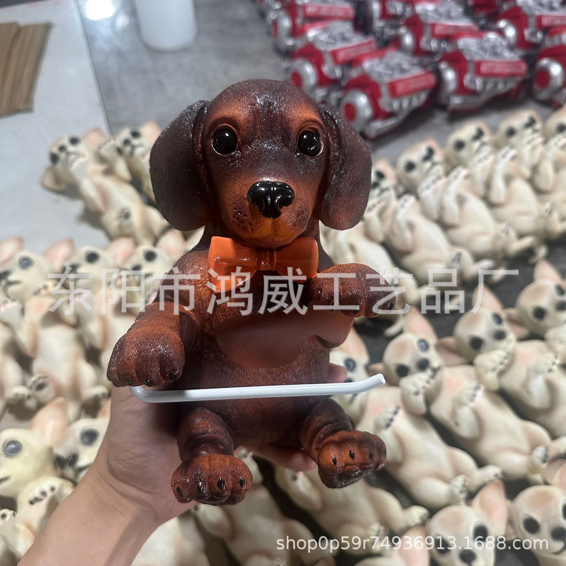 クロスボーダー新製品工芸品像家の装飾かわいい犬ペーパータオルホルダートイレットペーパーホルダー樹脂装飾品ペンダント