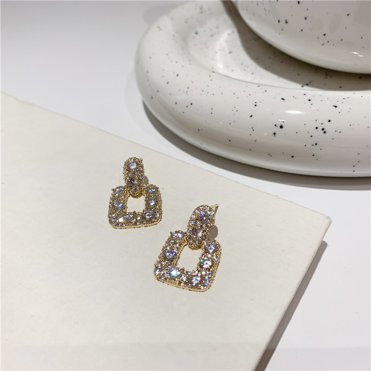 8g Weight No Inlaid Inlay Material Earrings, Ear Studs Classification Wedding, Travel Occasion Alloy Material Geometric Pattern Women'S Gender Plating Design Fashion Style Fashion Geometric Plating Alloy No Inlaid Drop Earrings 7