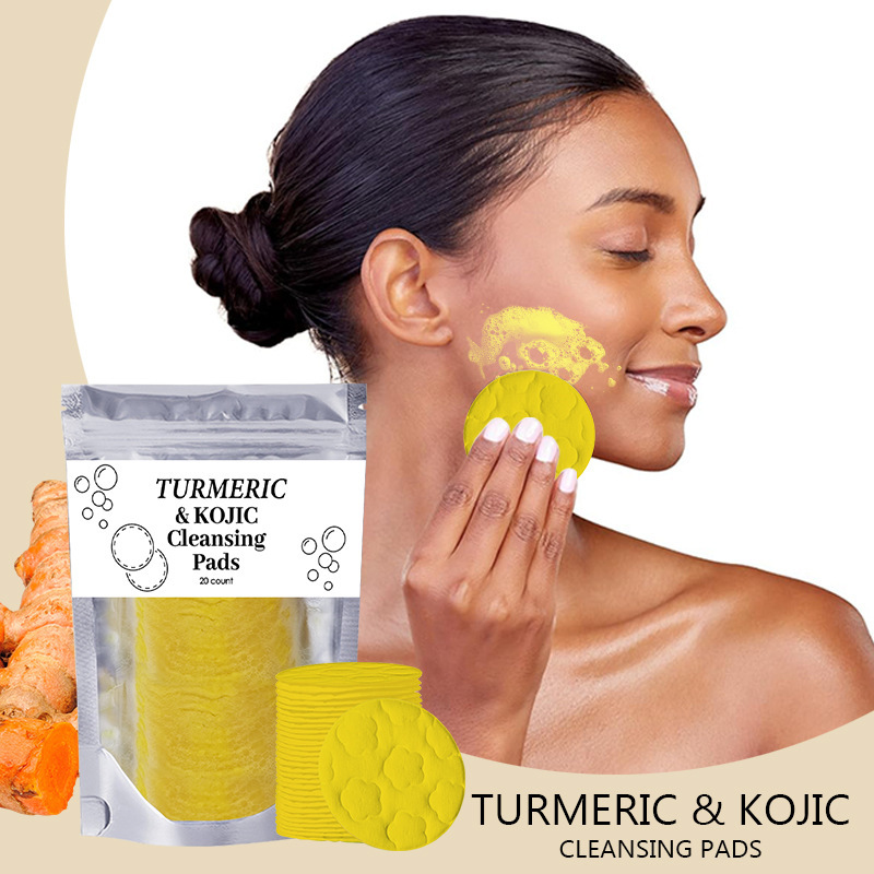 Cross-border trade turmeric cleansing pads turmeric cleansing pad exfoliating clean facial care Cross-border trade turmeric cleansing pads turmeric cleansing pad exfoliating clean facial care