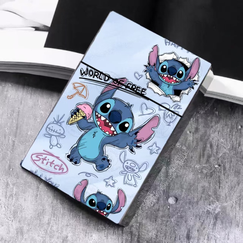 ピンクとブルーのステッチタバコボックス外国貿易クロスボーダーサプライアマゾンクロスボーダー卸売20本太いタバコボックスクリエイティブ|undefined