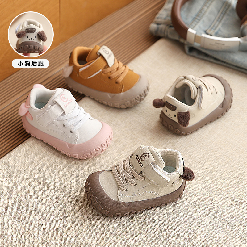 Baby Boy Toddler Shoes Spring and Autumn New Non-Slip Girls' Casual Shoes Soft Sole Cartoon Cute Puppy Versatile Sneakers