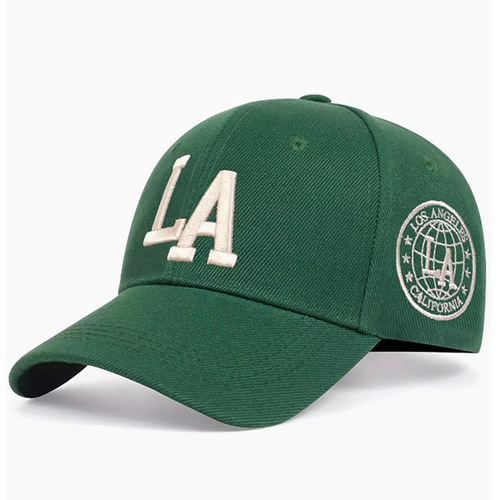 Cross-border unisex fashion casual 3D embroidered LA Duckbill Hat Outdoor Sun Protection Hard Top Hip-Hop Sun Hat