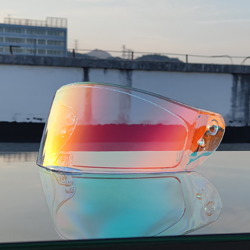 Coche eléctrico con casco completo, casco completo de otoño e invierno, coche eléctrico de carreras de imitación, coche eléctrico masculino, caballero, doble lente, cola larga