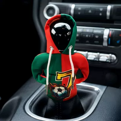 Hooded Skull Interior Decoration Accessories Sürətlər qutusu və əl tormozu başlıqları - size-7-football