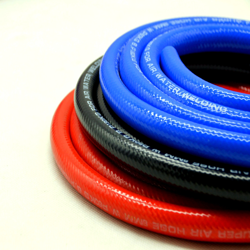 厂家供应三胶二线氧气乙炔管  亮面高压气管高压PVC防爆管双联管