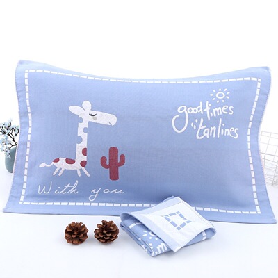 厂家供应三层纱布枕巾 柔软舒适面巾颜色靓丽纯棉枕巾|ms