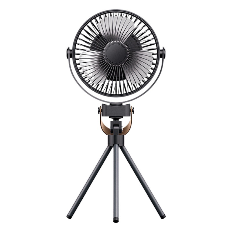 New Tripod Outdoor Camping Style Fan Camping Style Light Ceiling Fan Tent USB Rechargeable Fan with Outdoor Night Light