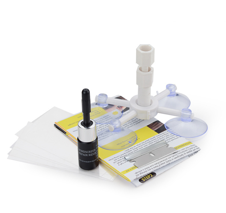 Car glass repair liquid windshield repair suction cup bracket car windshield repair tool suit