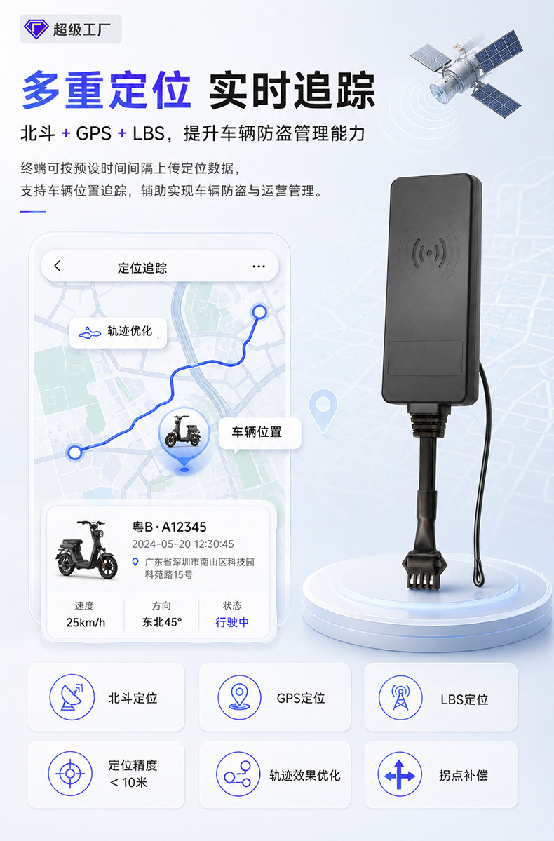 Electric Vehicle Smart Central Control Bluetooth Sensorless Riding Remote Control 433 Remote Control Button Start Gps Locator
