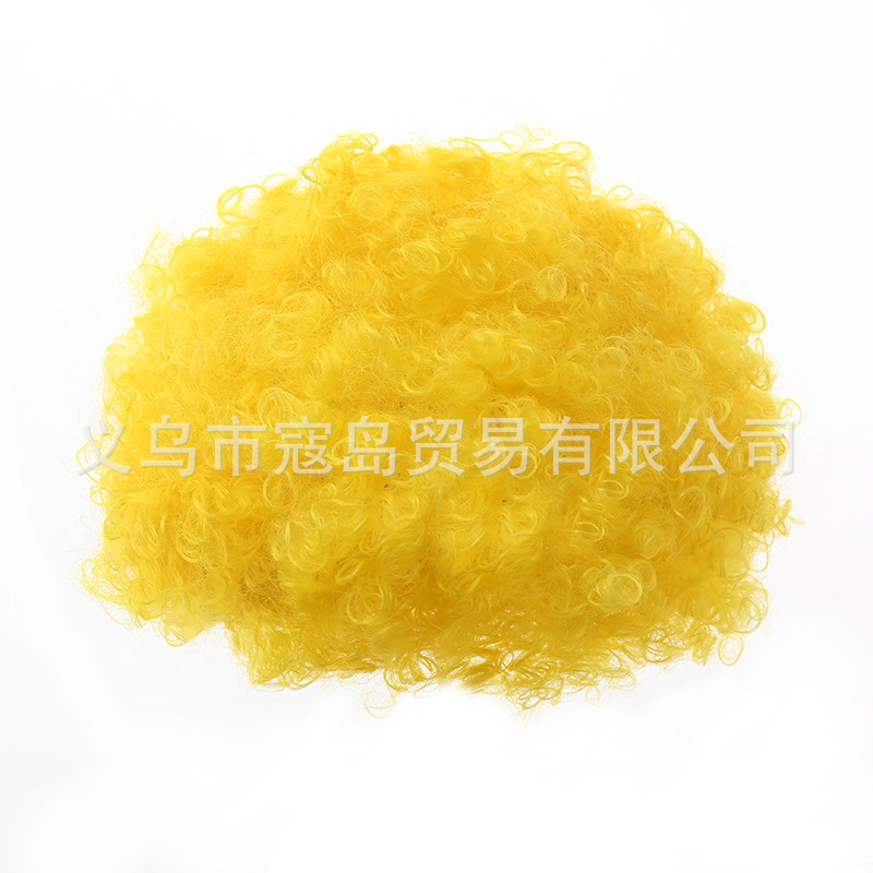 Peluca retro multicolor para Halloween discoteca cosplay y fiestas