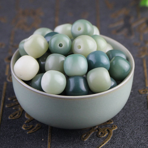 Bodhi Root Loose Beads Floating Flowers Multi-treasure Rice Cake Bodhi Rainbow Candy DIY Bracelet Beads Accessories Christmas Gift