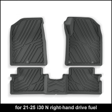 适用于21-25款现代i30 N右舵汽车脚垫TPE脚垫专车专用后备箱垫子