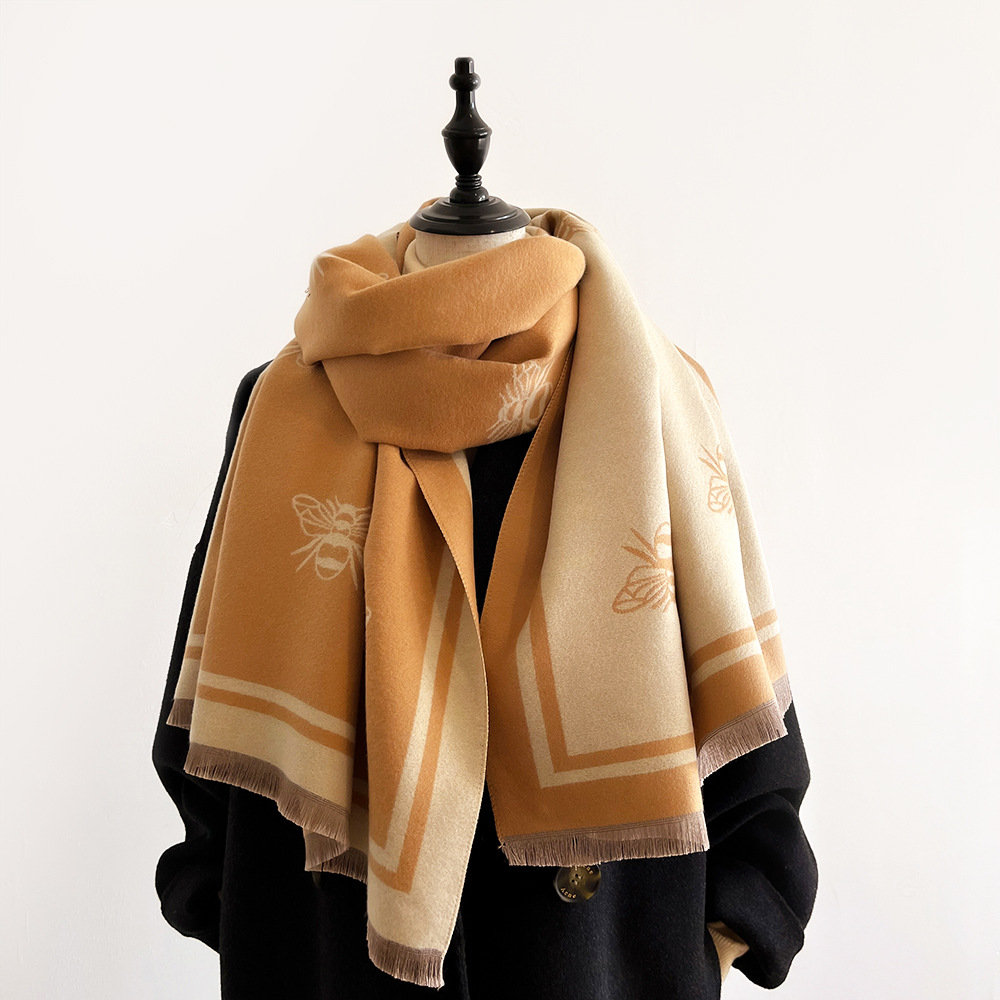 Herbst und Winter neue Imitation Kaschmir Schals für Frauen mit einem Sinn für Luxus, vielseitig Temperament, elegant_voghion.com