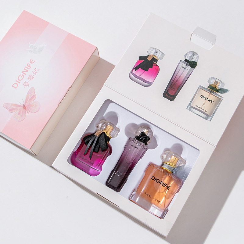 Li Fei, la ciudad belleza perfume de tres piezas, perfumes duraderos, fragancia fresca, estudiantes, caja de regalo de nicho al por mayor image 1