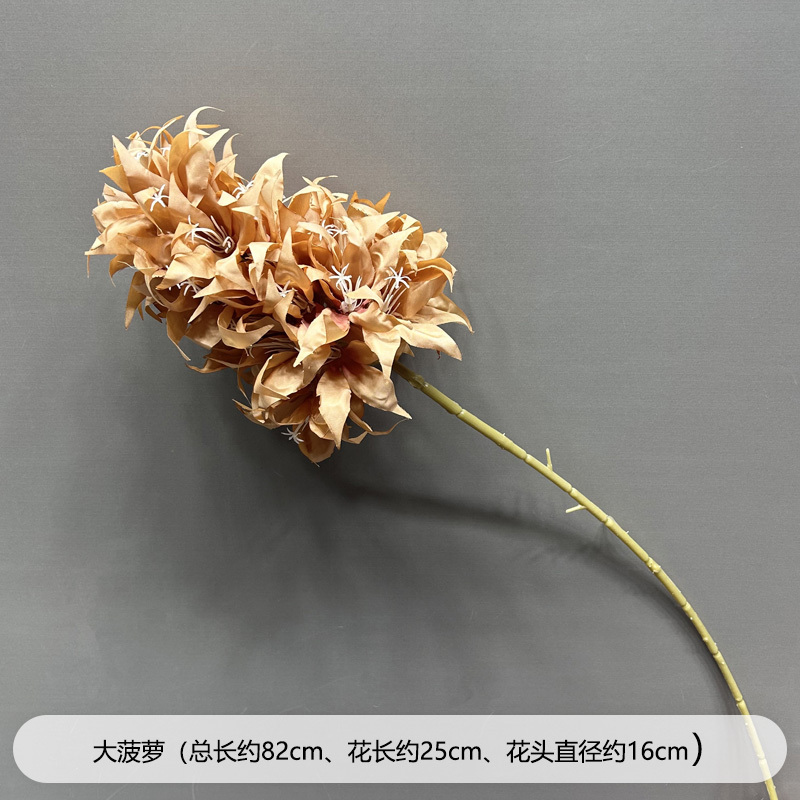 結婚式の造花、秋のコーヒー色の結婚式場の天井の花、ステージロードリードフラワー、婚約宴会の装飾、アーチフラワーアート|undefined